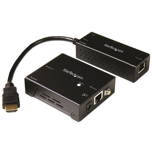 STARTECH HDBaseT Extender Kit with Compact Transmitter - HDMI over CAT5 - HDMI over HDBaseT - Up to 4K (ST121HDBTDK)