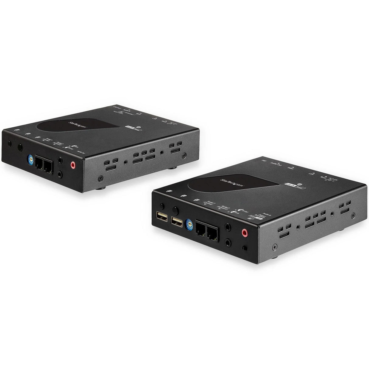 STARTECH HDMI KVM Extender over IP - 4K 30Hz HDMI 2.0 & USB over IP LAN or CAT5e|CAT6 Ethernet (100m|330ft) - Remote KVM Switch|Console Transmitter|Receiver Extender Kit (SV565HDIP) (SV565HDIP)