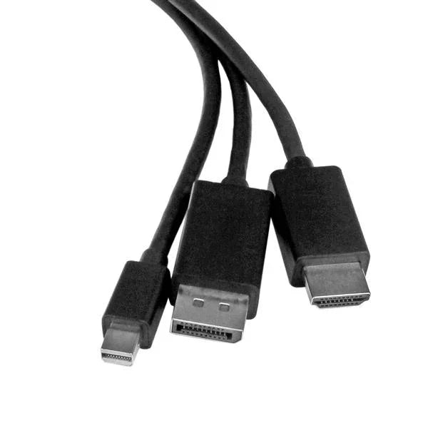 STARTECH HDMI | DisplayPort or Mini DisplayPort to HDMI Converter Cable - 2 m (6 ft.) (DPMDPHD2HD)