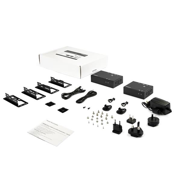 STARTECH HDMI Over CAT5e | CAT6 Extender - Power Over Cable - 4K 60Hz Up to 70m | 230 ft - 1080p 60Hz up to 100m | 328 ft (ST121HDBT20L) (ST121HDBT20L)