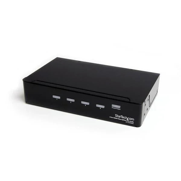 STARTECH HDMI Splitter 1 In 4 Out - 1080p - 4 Port -Mounting Brackets - 1.3 Audio - HDMI Multi Port - HDMI Audio Splitter (ST124HDMI2) (ST124HDMI2)