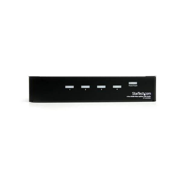 STARTECH HDMI Splitter 1 In 4 Out - 1080p - 4 Port -Mounting Brackets - 1.3 Audio - HDMI Multi Port - HDMI Audio Splitter (ST124HDMI2) (ST124HDMI2)