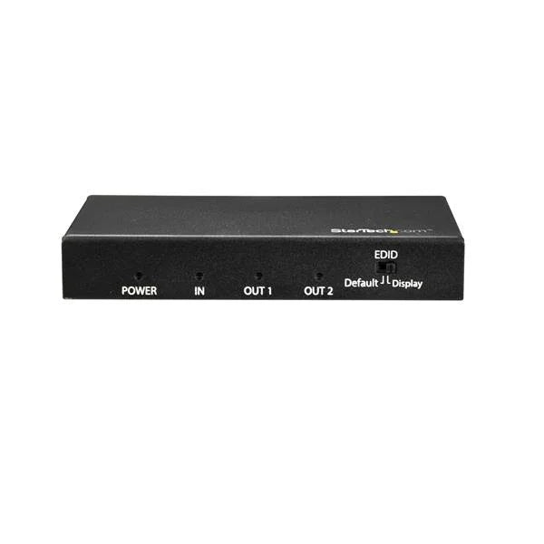 STARTECH HDMI Splitter - 2-Port - 4K 60Hz - HDMI Splitter 1 In 2 Out - 2 Way HDMI Splitter - HDMI Port Splitter (ST122HD202) (ST122HD202)
