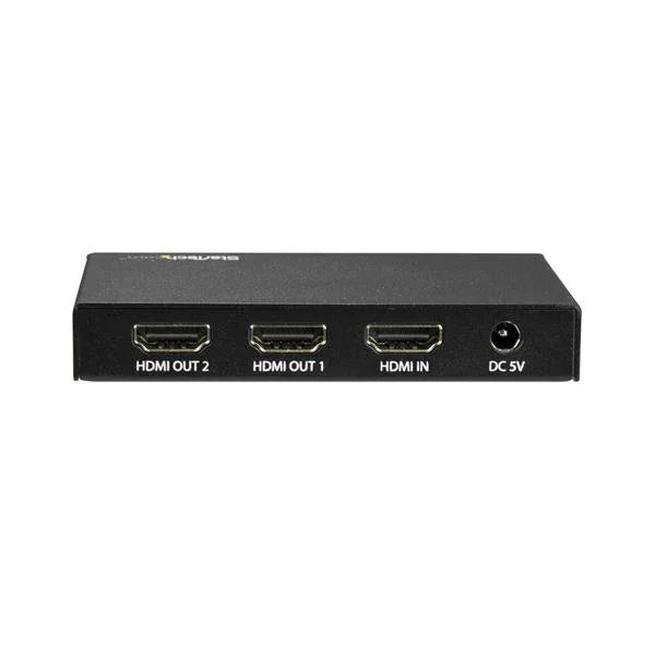 STARTECH HDMI Splitter - 2-Port - 4K 60Hz - HDMI Splitter 1 In 2 Out - 2 Way HDMI Splitter - HDMI Port Splitter (ST122HD202) (ST122HD202)