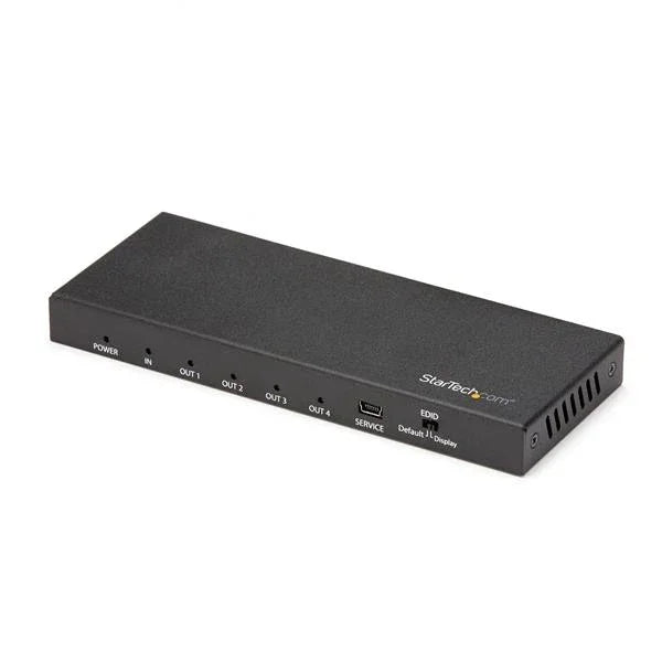 STARTECH HDMI Splitter - 4-Port - 4K 60Hz - HDMI Splitter 1 In 4 Out - 4 Way HDMI Splitter - HDMI Port Splitter (ST124HD202) (ST124HD202)