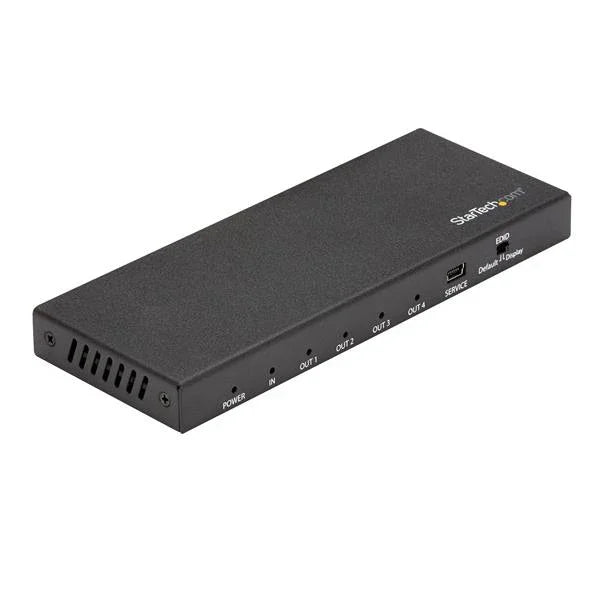 STARTECH HDMI Splitter - 4-Port - 4K 60Hz - HDMI Splitter 1 In 4 Out - 4 Way HDMI Splitter - HDMI Port Splitter (ST124HD202) (ST124HD202)