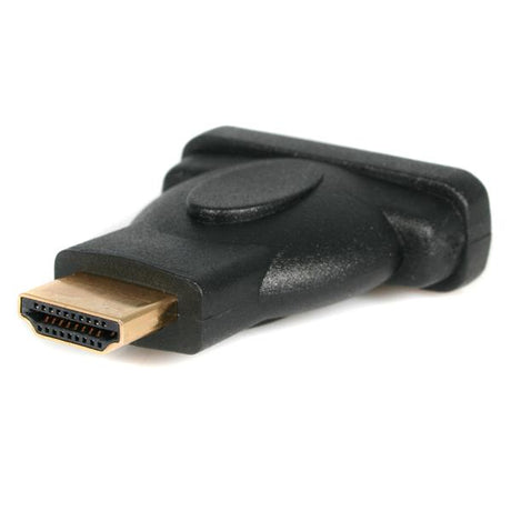 STARTECH HDMI to DVI-D Video Cable Adapter - 1x HDMI (M) | 1x DVI-D (F) | Black - Gold-Plated Connectors (HDMIDVIMF)