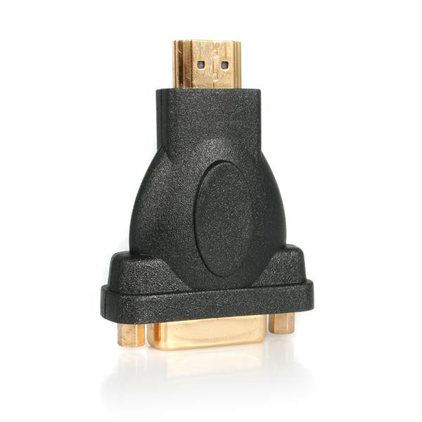 STARTECH HDMI to DVI-D Video Cable Adapter - 1x HDMI (M) | 1x DVI-D (F) | Black - Gold-Plated Connectors (HDMIDVIMF)