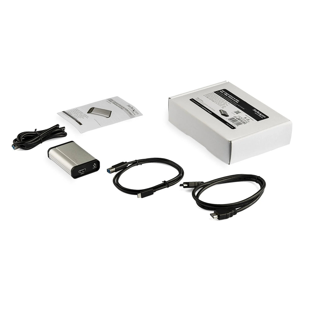 STARTECH HDMI to USB C Video Capture Device 1080p 60fps - UVC - External USB 3.0 Type-C Capture|Live Streaming - HDMI Audio|Video Recorder Adapter - Works with USB-C|USB-A|Thunderbolt 3 (UVCHDCAP) (UVCHDCAP)