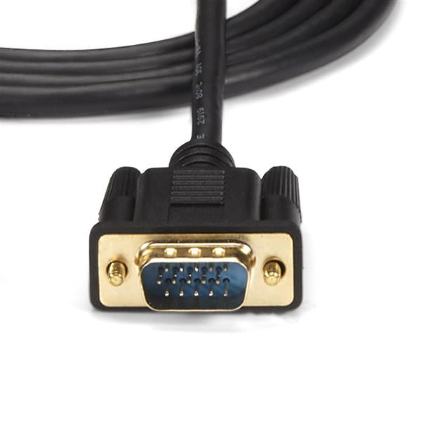 STARTECH HDMI to VGA Cable | 6ft 2m - 1080p | Active Conversion to VGA Adapter Cable for Your VGA Monitor | Display (HD2VGAMM6) (HD2VGAMM6)