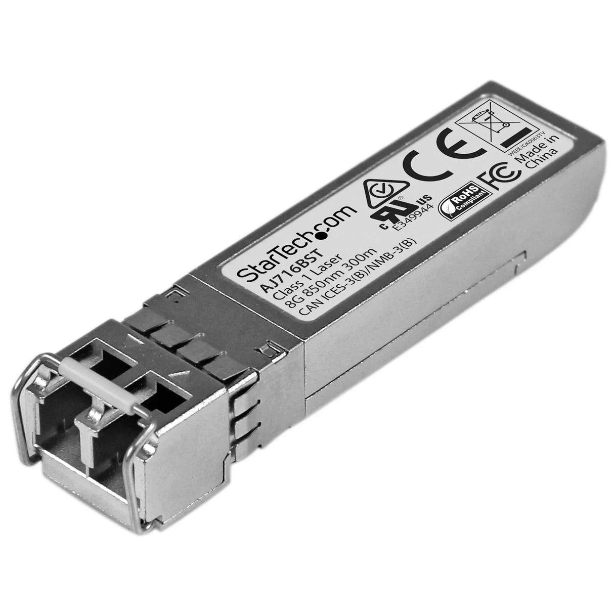 STARTECH HPE AJ716B Compatible SFP+ Module - 8G Fiber Channel SW - 8GbE Multi Mode (MMF) Fiber Optic Transceiver - LC 300m - 850nm - DDM HPE SN4000 | SN6500 | SN8600B (AJ716BST) (AJ716BST)