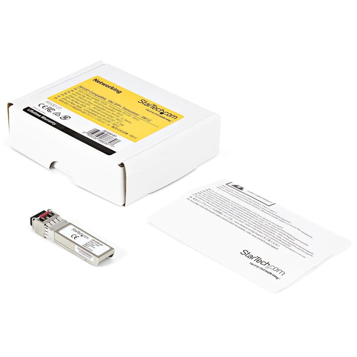 STARTECH HPE J9153D Compatible SFP+ Module - 10GBASE-ER - 10GbE Single Mode (SMF) Fiber Optic Transceiver - 10GE Gigabit Ethernet SFP+ - LC 40km - 1550nm - DDM HPE 2530 | 2540 | 2910al (J9153D-ST) (J9153D-ST)