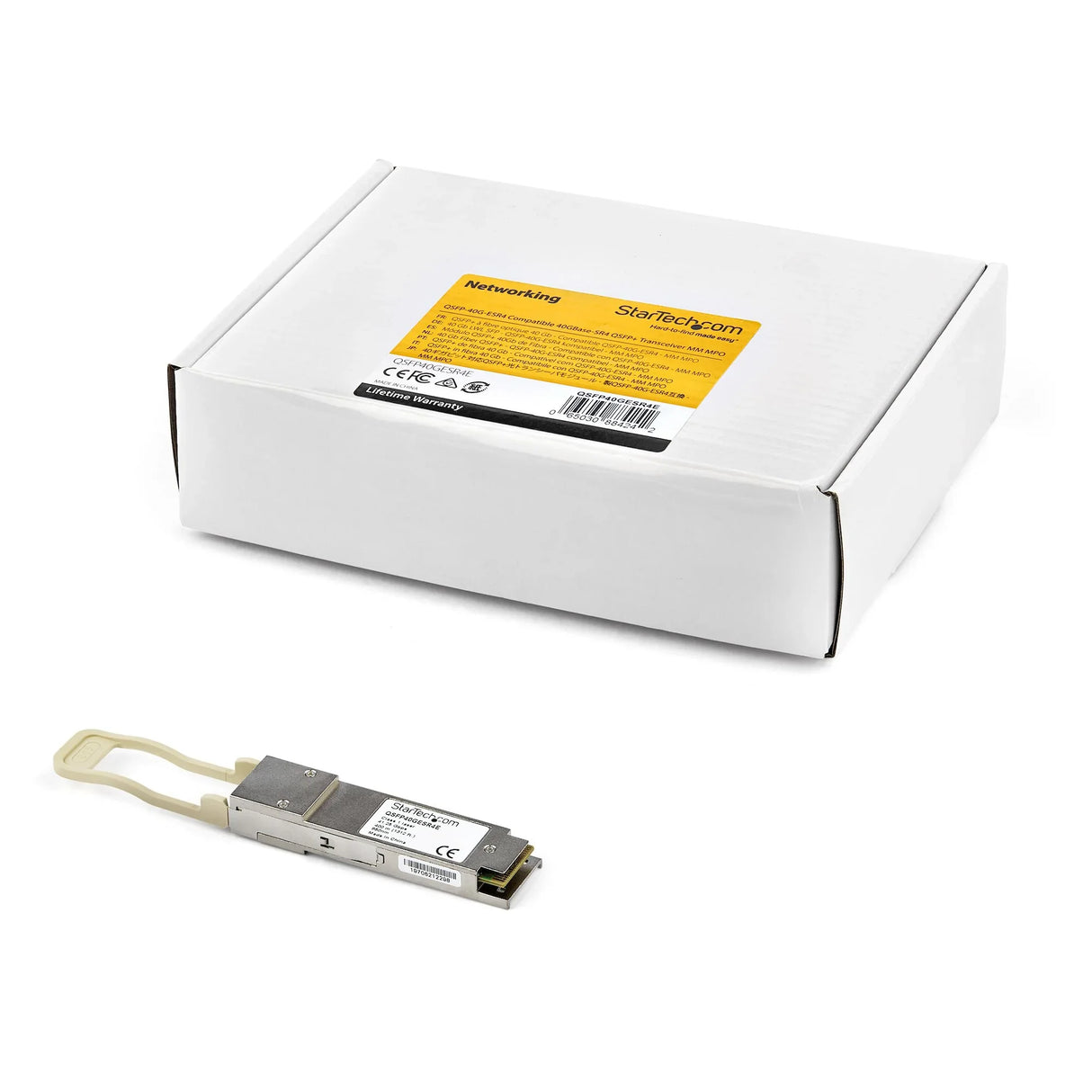STARTECH HPE JG325B Compatible QSFP+ Module - 40GBASE-SR4 - 40GbE MMF Optic Transceiver - 40GbE QSFP+ - MPO 150m - 850nm - DDM HPE 4200 | 12902 | FlexFabric (JG325B-ST) (JG325B-ST)