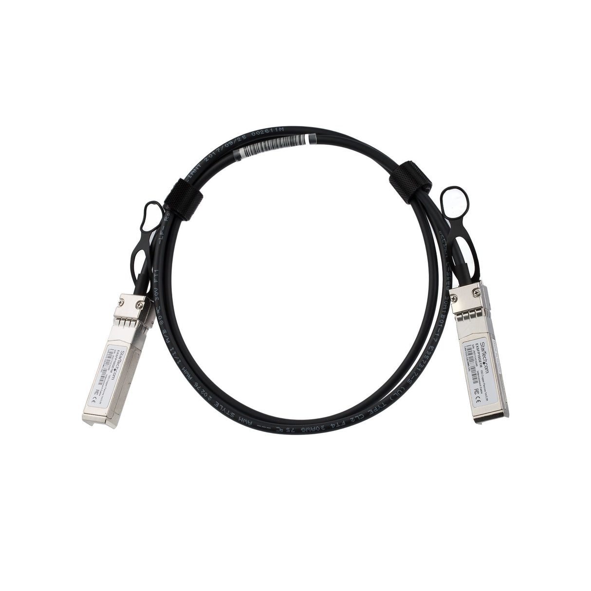 STARTECH Juniper EX-SFP-10GE-DAC-1M Compatible 1m 10G SFP+ to SFP+ Direct Attach Cable Twinax - 10GbE SFP+ Copper DAC 10 Gbps Low Power Passive Mini GBIC|Transceiver Module DAC (EXSFP10GE1M) (EXSFP10GE1M)