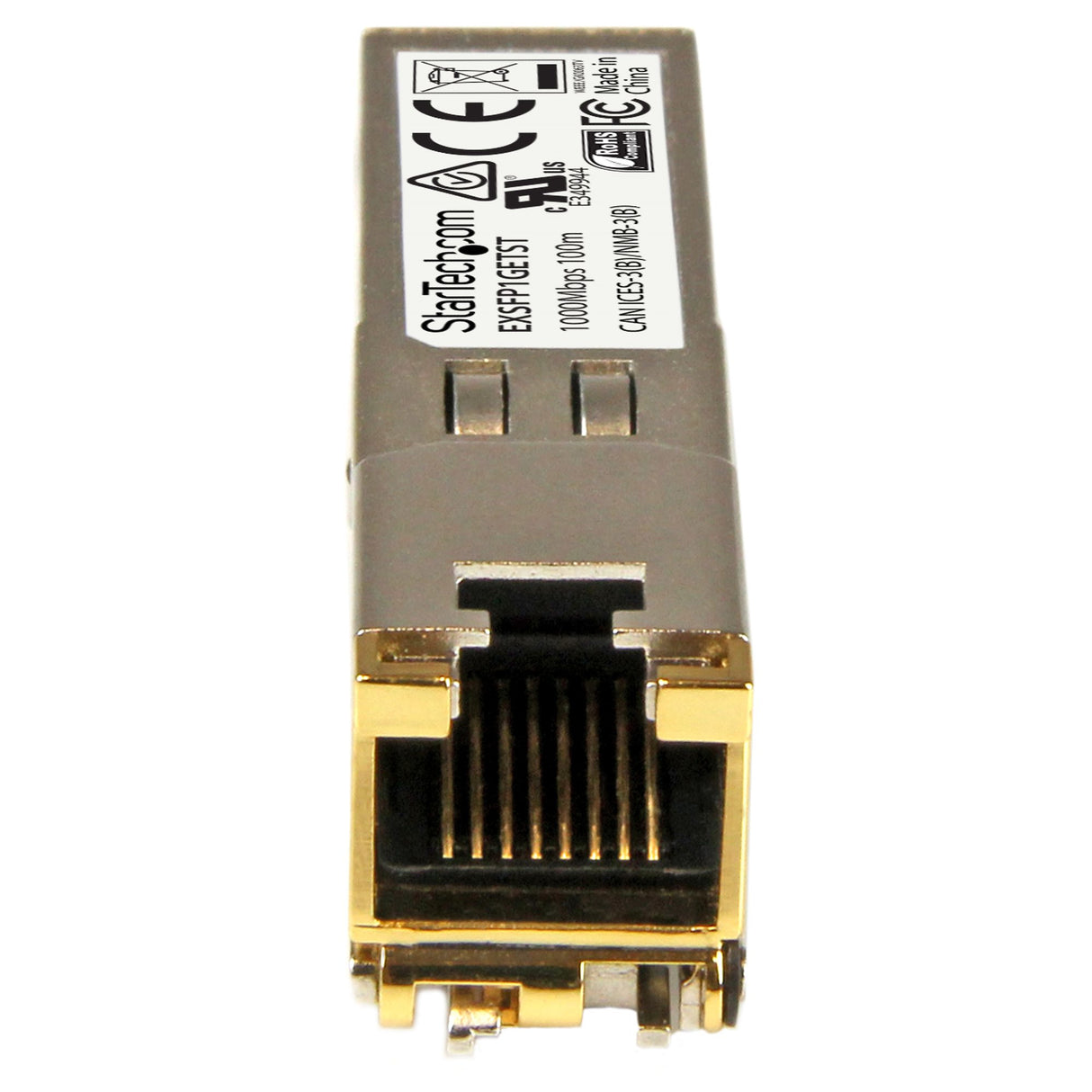 STARTECH Juniper EX-SFP-1GE-T Compatible SFP Module - 1000BASE-T - SFP to RJ45 Cat6|Cat5e - 1GE Gigabit Ethernet SFP - RJ-45 100m - (EXSFP1GETST) (EXSFP1GETST)