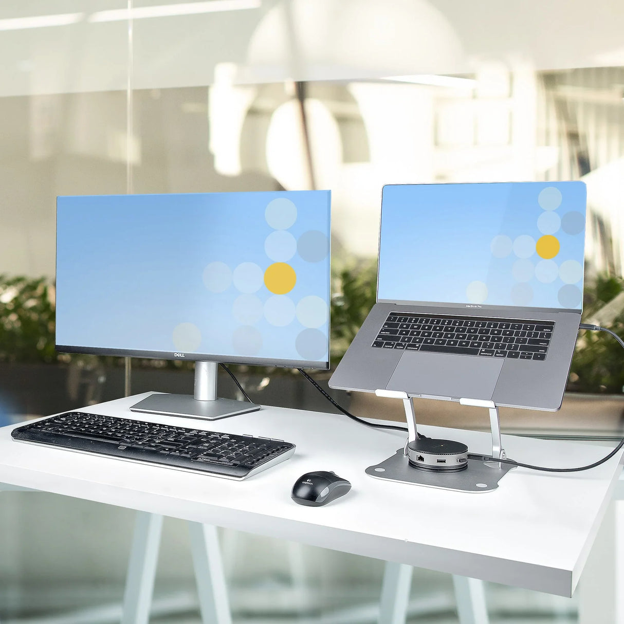 STARTECH Laptop Stand for Desk | Ergonomic Laptop Stand Adjustable Height | Aluminum | Portable | Max. 22lb (10kg) | Foldable Laptop Holder - Angled Notebook Computer Riser|Lift (ADJ-LAPTOP-RISER) (ADJ-LAPTOP-RISER)