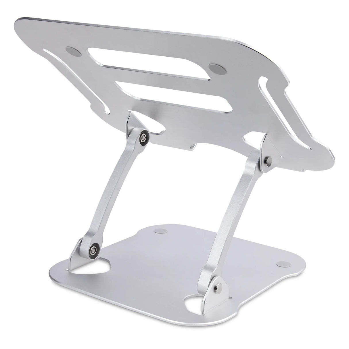 STARTECH Laptop Stand for Desk | Ergonomic Laptop Stand Adjustable Height | Aluminum | Portable | Max. 22lb (10kg) | Foldable Laptop Holder - Angled Notebook Computer Riser|Lift (ADJ-LAPTOP-RISER) (ADJ-LAPTOP-RISER)