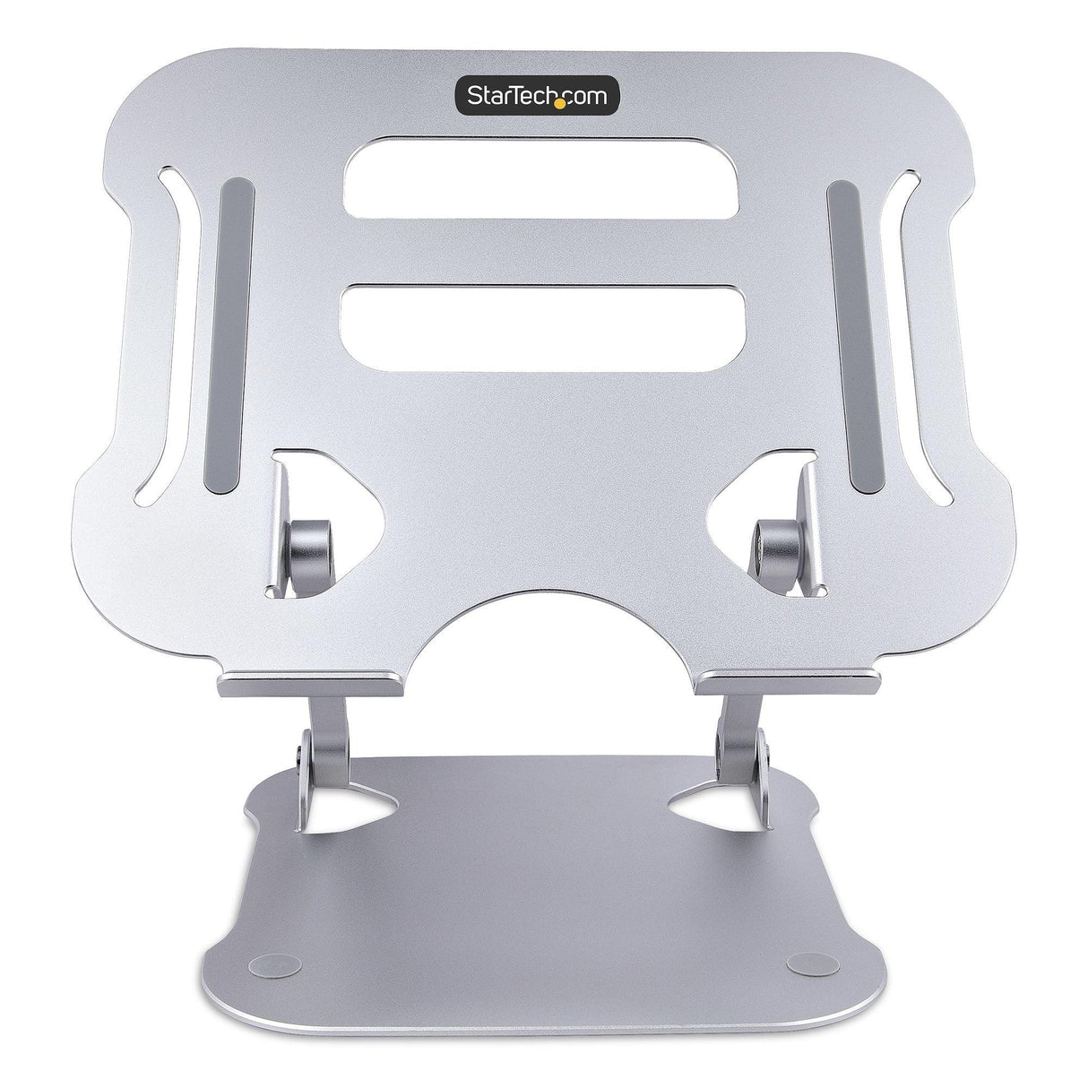 STARTECH Laptop Stand for Desk | Ergonomic Laptop Stand Adjustable Height | Aluminum | Portable | Max. 22lb (10kg) | Foldable Laptop Holder - Angled Notebook Computer Riser|Lift (ADJ-LAPTOP-RISER) (ADJ-LAPTOP-RISER)