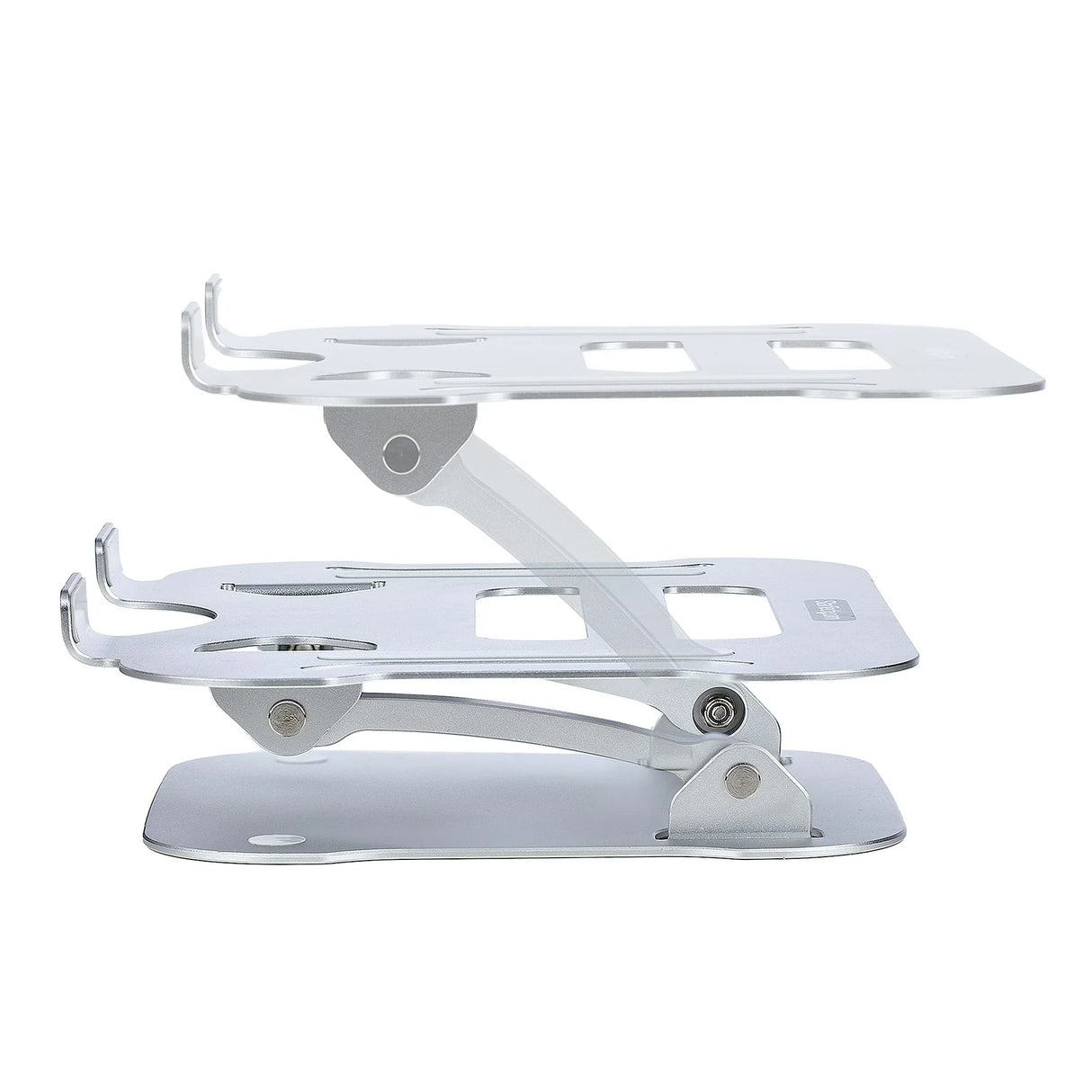STARTECH Laptop Stand for Desk | Ergonomic Laptop Stand Adjustable Height | Aluminum | Portable | Max. 22lb (10kg) | Foldable Laptop Holder - Angled Notebook Computer Riser|Lift (ADJ-LAPTOP-RISER) (ADJ-LAPTOP-RISER)