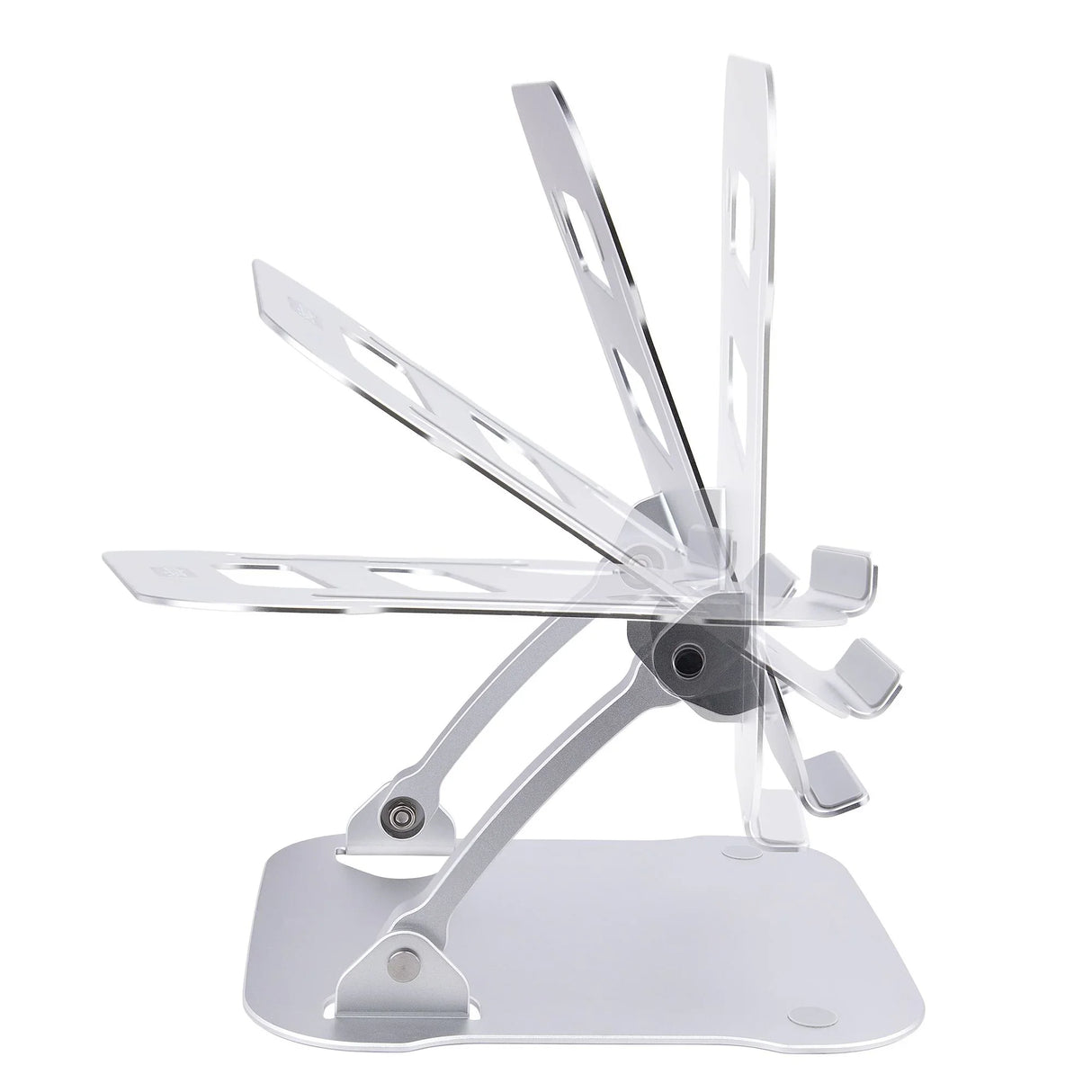 STARTECH Laptop Stand for Desk | Ergonomic Laptop Stand Adjustable Height | Aluminum | Portable | Max. 22lb (10kg) | Foldable Laptop Holder - Angled Notebook Computer Riser|Lift (ADJ-LAPTOP-RISER) (ADJ-LAPTOP-RISER)