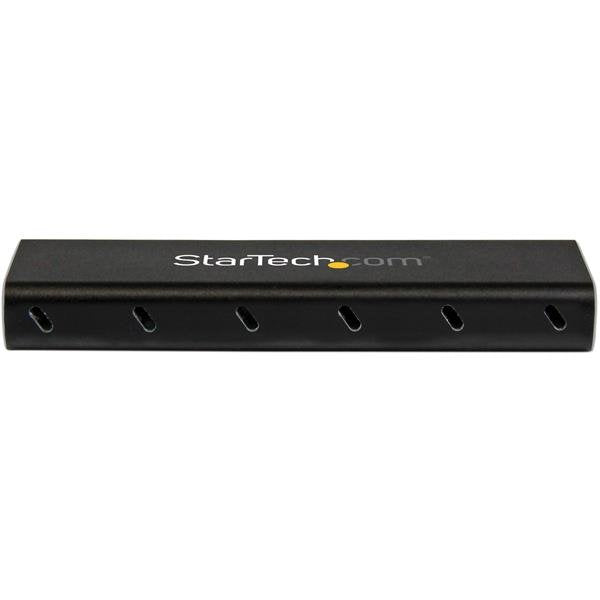 STARTECH M.2 SSD Enclosure for M.2 SATA SSDs - USB 3.1 (10Gbps) with USB-C Cable - External Enclosure for USB-C Host - Aluminum (SM21BMU31C3)