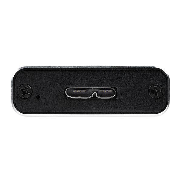 STARTECH M.2 SSD Enclosure for M.2 SATA SSDs - USB 3.1 (10Gbps) with USB-C Cable - External Enclosure for USB-C Host - Aluminum (SM21BMU31C3)