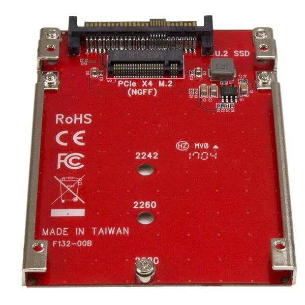 STARTECH M.2 to U.2 Adapter - For M.2 PCIe NVMe SSDs - PCIe M.2 Drive to U.2 (SFF-8639) Host Adapter - M2 SSD Converter (U2M2E125) (U2M2E125)