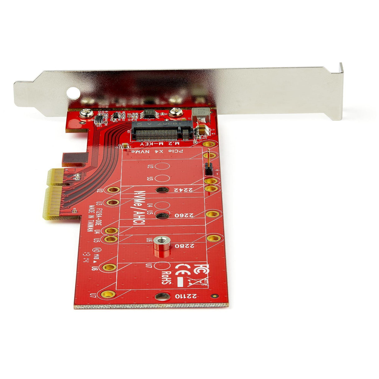 STARTECH M2 PCIe SSD Adapter - x4 PCIe 3.0 NVMe | AHCI | NGFF | M-Key - Low Profile and Full Profile - SSD PCIe M.2 Adapter (PEX4M2E1) (PEX4M2E1)