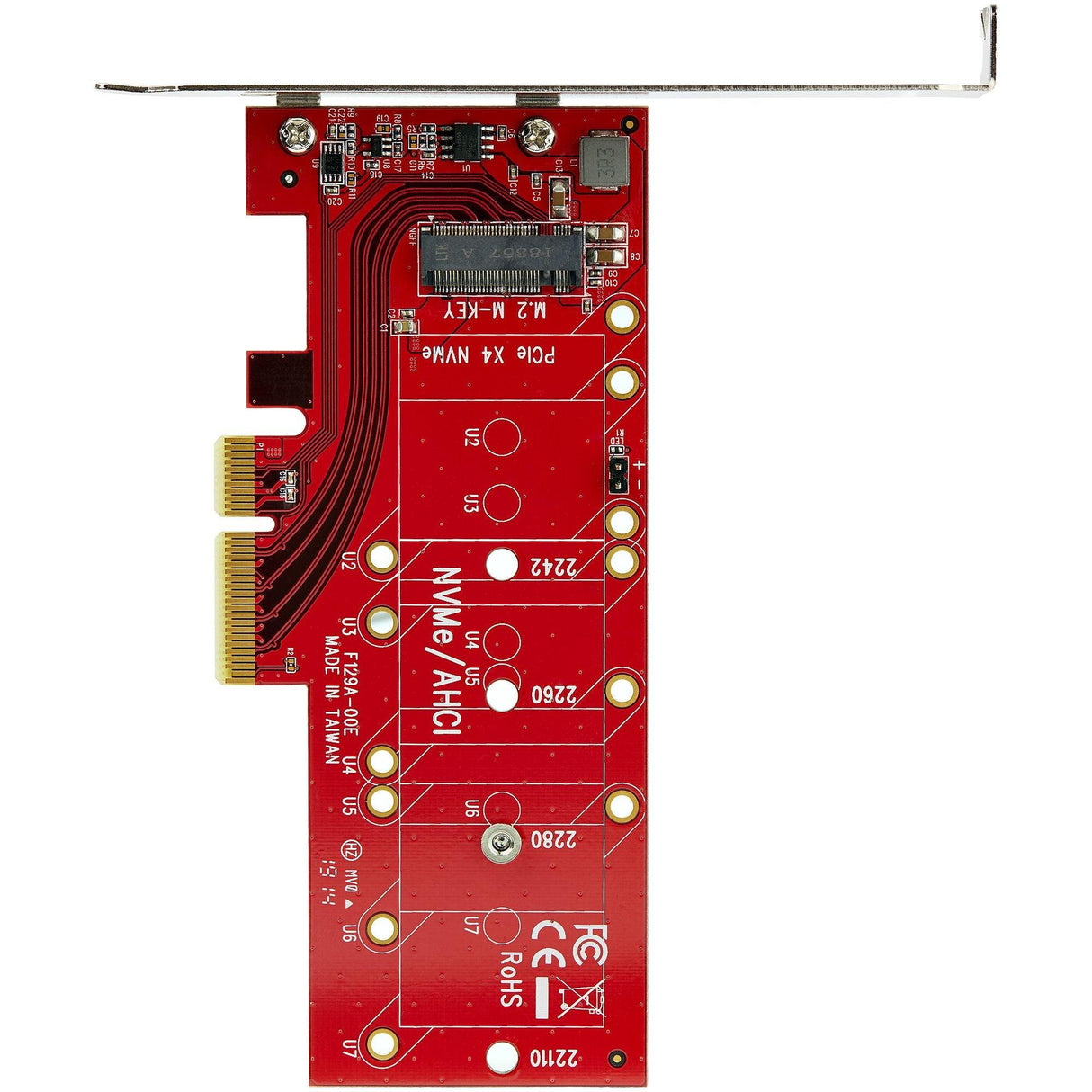 STARTECH M2 PCIe SSD Adapter - x4 PCIe 3.0 NVMe | AHCI | NGFF | M-Key - Low Profile and Full Profile - SSD PCIe M.2 Adapter (PEX4M2E1) (PEX4M2E1)