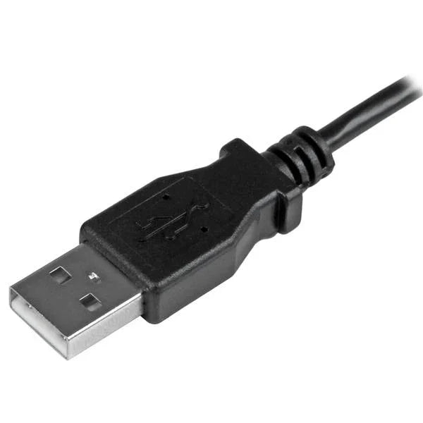 STARTECH Micro-USB Charge-and-Sync Cable M|M - Left-Angle Micro-USB - 24 AWG - 0.5 m (USBAUB50CMLA)