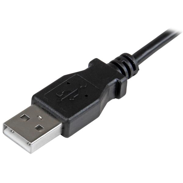 STARTECH Micro-USB Charge-and-Sync Cable M|M - Right-Angle Micro-USB - 24 AWG - 0.5 m (USBAUB50CMRA)