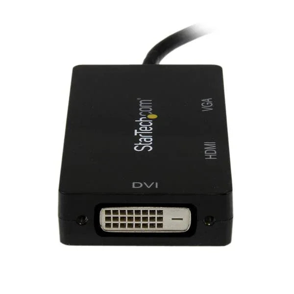 STARTECH Mini DisplayPort Adapter - 3-in-1 - 1080p - Monitor Adapter - Mini DP to HDMI | VGA | DVI Adapter Hub (MDP2VGDVHD)
