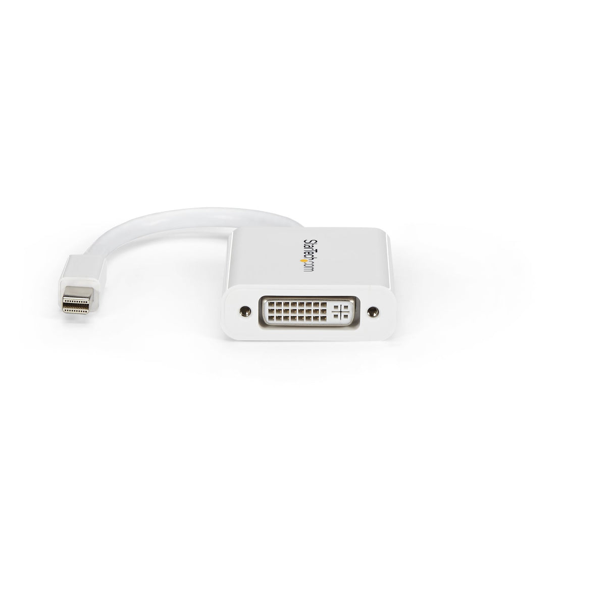 STARTECH Mini DisplayPort to DVI Adapter - Mini DP to DVI-D Converter - 1080p Video - mDP or Thunderbolt 1|2 Mac|PC to DVI Monitor - mDP 1.2 to DVI Single-Link Adapter Dongle - White (MDP2DVIW) (MDP2DVIW)