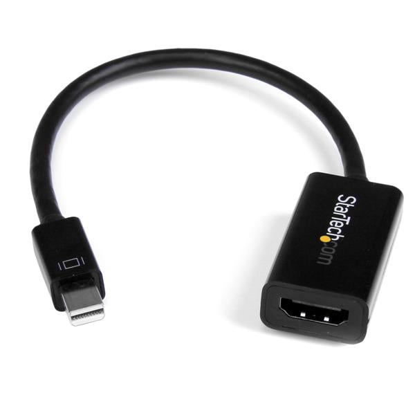 STARTECH Mini DisplayPort to HDMI Adapter - Active mDP to HDMI Video Converter - 4K 30Hz - Mini DP or Thunderbolt 1|2 Mac|PC to HDMI Monitor|TV|Display - mDP 1.2 to HDMI Adapter Dongle (MDP2HD4KS) (MDP2HD4KS)