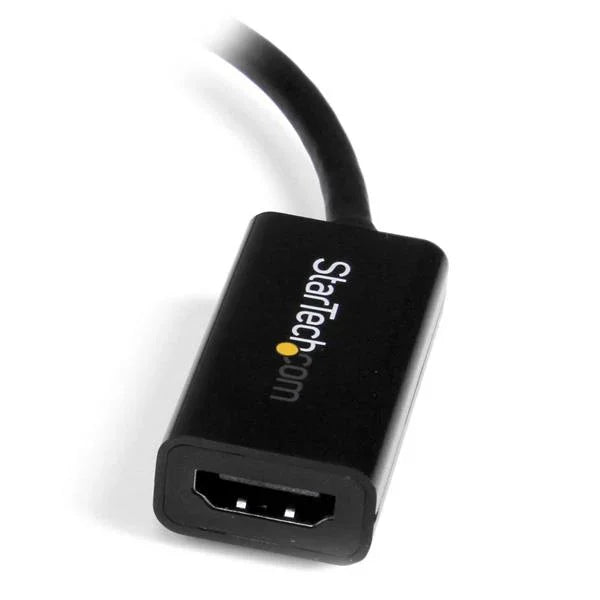 STARTECH Mini DisplayPort to HDMI Adapter - Active mDP to HDMI Video Converter - 4K 30Hz - Mini DP or Thunderbolt 1|2 Mac|PC to HDMI Monitor|TV|Display - mDP 1.2 to HDMI Adapter Dongle (MDP2HD4KS) (MDP2HD4KS)