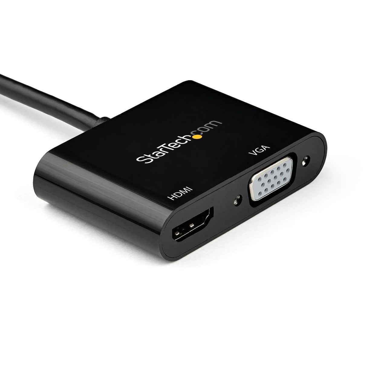 STARTECH Mini DisplayPort to HDMI VGA Adapter - mDP 1.2 HBR2 to HDMI 2.0 (4K 60Hz) or VGA 1080p Video Converter Dongle - Mini DP to HDMI or VGA Monitor - Thunderbolt 2 Compatible (MDP2VGAHD20) (MDP2VGAHD20)