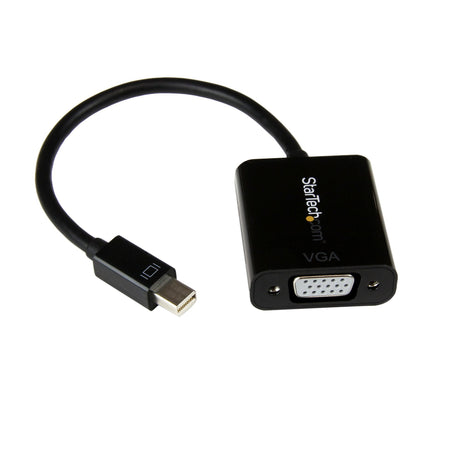 STARTECH Mini DisplayPort to VGA Adapter - Active Mini DP to VGA Converter - 1080p Video - mDP or Thunderbolt 1|2 Mac|PC to VGA Monitor|Projector|Display - mDP 1.2 to VGA Dongle - Black (MDP2VGA2) (MDP2VGA2)