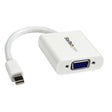 STARTECH Mini DisplayPort to VGA Adapter - Active Mini DP to VGA Converter - 1080p Video - mDP or Thunderbolt 1|2 Mac|PC to VGA Monitor|Projector|Display - mDP 1.2 to VGA Dongle - White (MDP2VGAW) (MDP2VGAW)