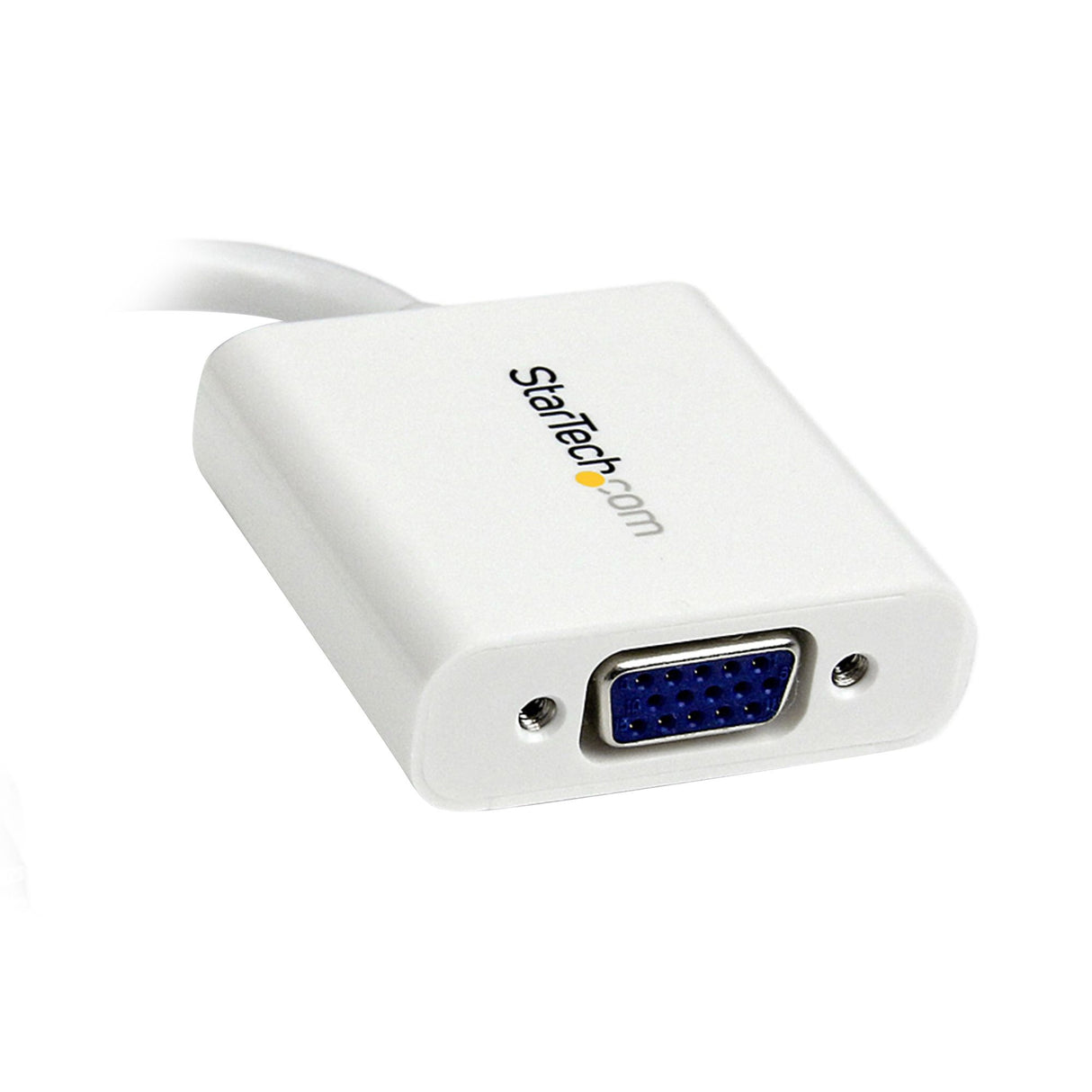 STARTECH Mini DisplayPort to VGA Adapter - Active Mini DP to VGA Converter - 1080p Video - mDP or Thunderbolt 1|2 Mac|PC to VGA Monitor|Projector|Display - mDP 1.2 to VGA Dongle - White (MDP2VGAW) (MDP2VGAW)