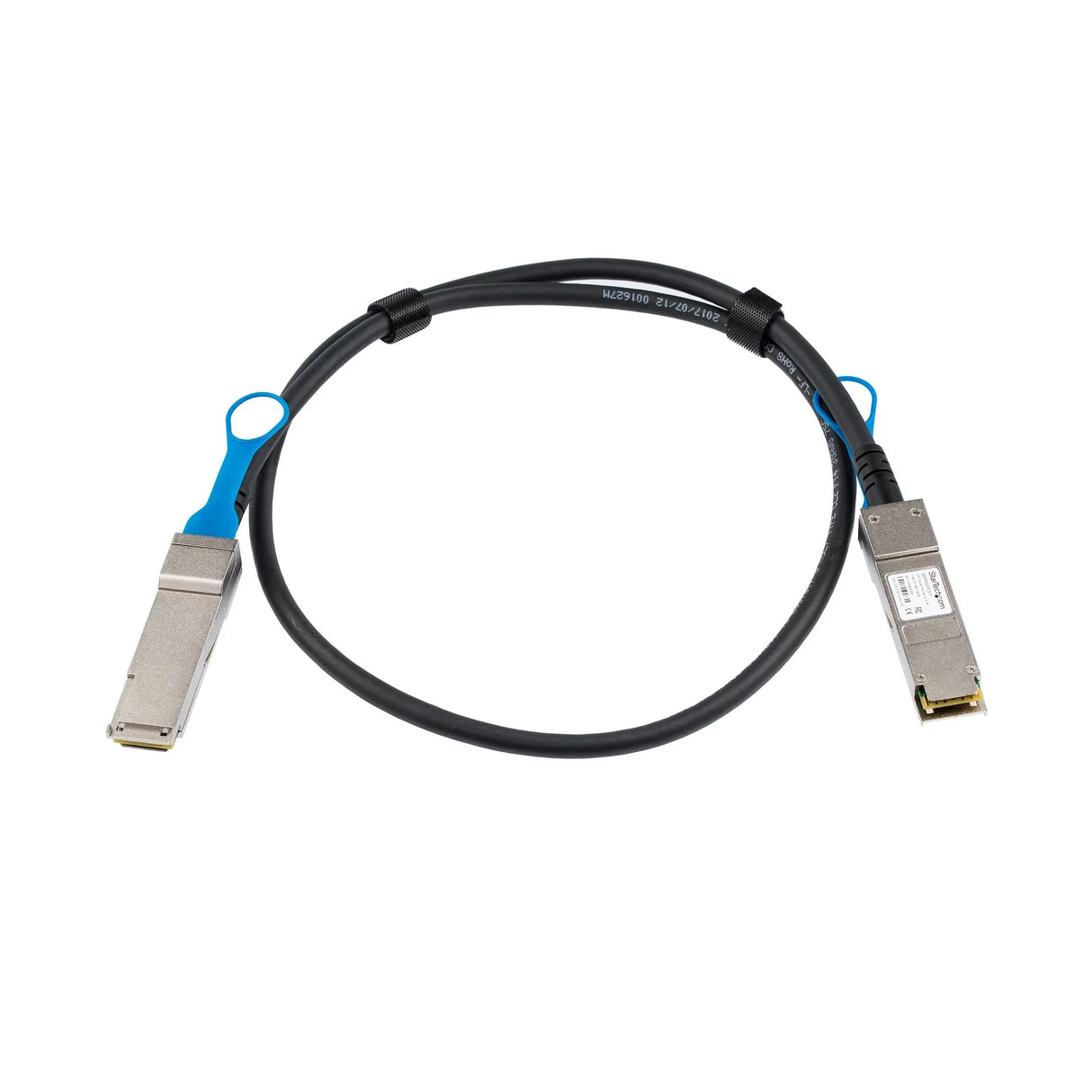 STARTECH MSA Uncoded Compatible 1m 40G QSFP+ to QSFP+ Direct Attach Breakout Cable Twinax - 40 GbE QSFP+ Copper DAC 40 Gbps Low Power Passive Transceiver Module DAC (QSFP40GPC1M) (QSFP40GPC1M)