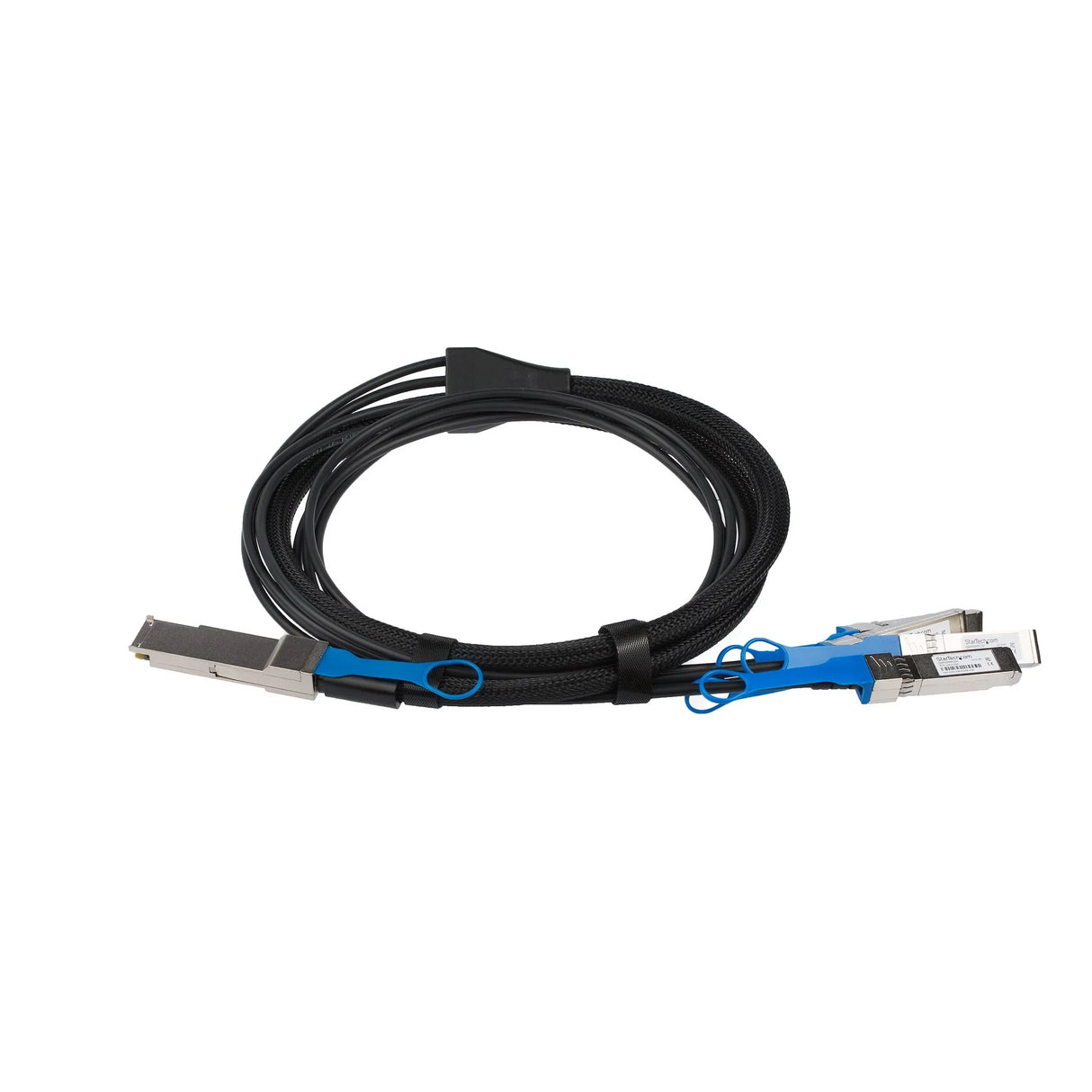 STARTECH MSA Uncoded Compatible 2m 40G QSFP+ to 4x SFP+ Direct Attach Breakout Cable Twinax - 40GbE QSFP+ to 4x SFP+ Copper DAC 40 Gbps Low Power Passive Transceiver Module DAC (QSFP4SFPPC2M) (QSFP4SFPPC2M)