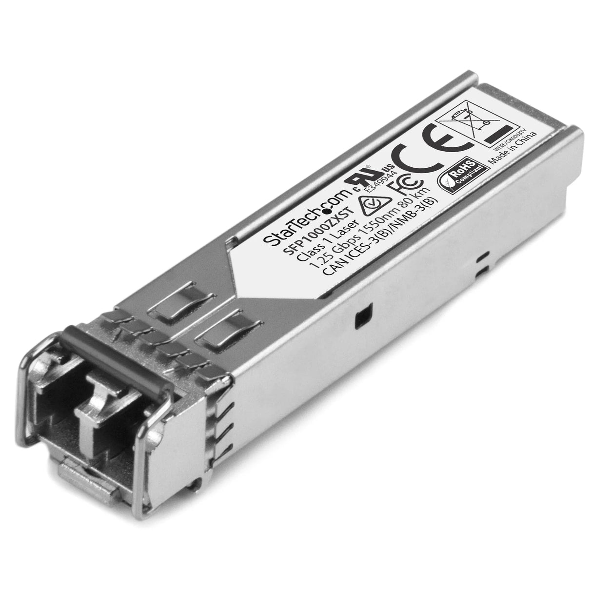STARTECH MSA Uncoded Compatible SFP Module - 1000BASE-ZX - 1GbE Single Mode Fiber (SMF) Optic Transceiver - 1GE Gigabit Ethernet SFP - LC 70km - 1550nm - DDM (SFP1000ZXST) (SFP1000ZXST)