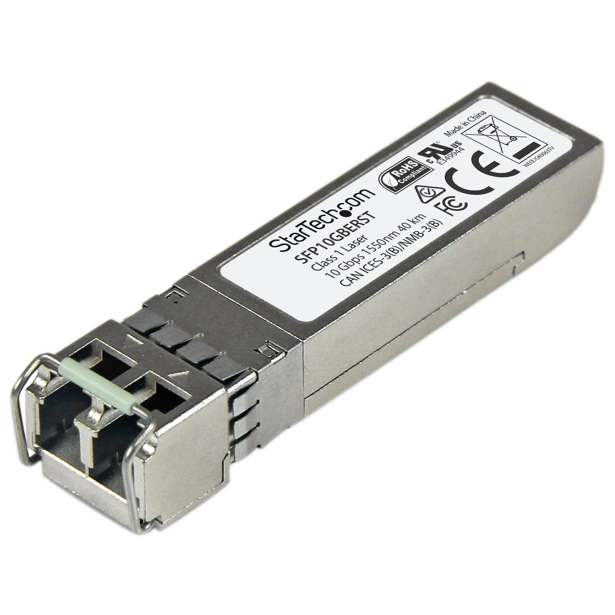 STARTECH MSA Uncoded Compatible SFP+ Module - 10GBASE-ER - 10GbE Single Mode Fiber (SMF) Optic Transceiver - 10GE Gigabit Ethernet SFP+ - LC 40km - 1550nm - DDM (SFP10GBERST) (SFP10GBERST)