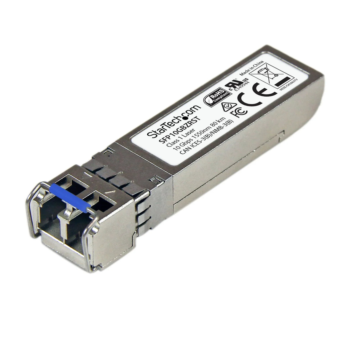 STARTECH MSA Uncoded Compatible SFP+ Module - 10GBASE-ZR - 10GbE Single Mode Fiber (SMF) Optic Transceiver - 10GE Gigabit Ethernet SFP+ - LC 80km - 1550nm - DDM (SFP10GBZRST) (SFP10GBZRST)