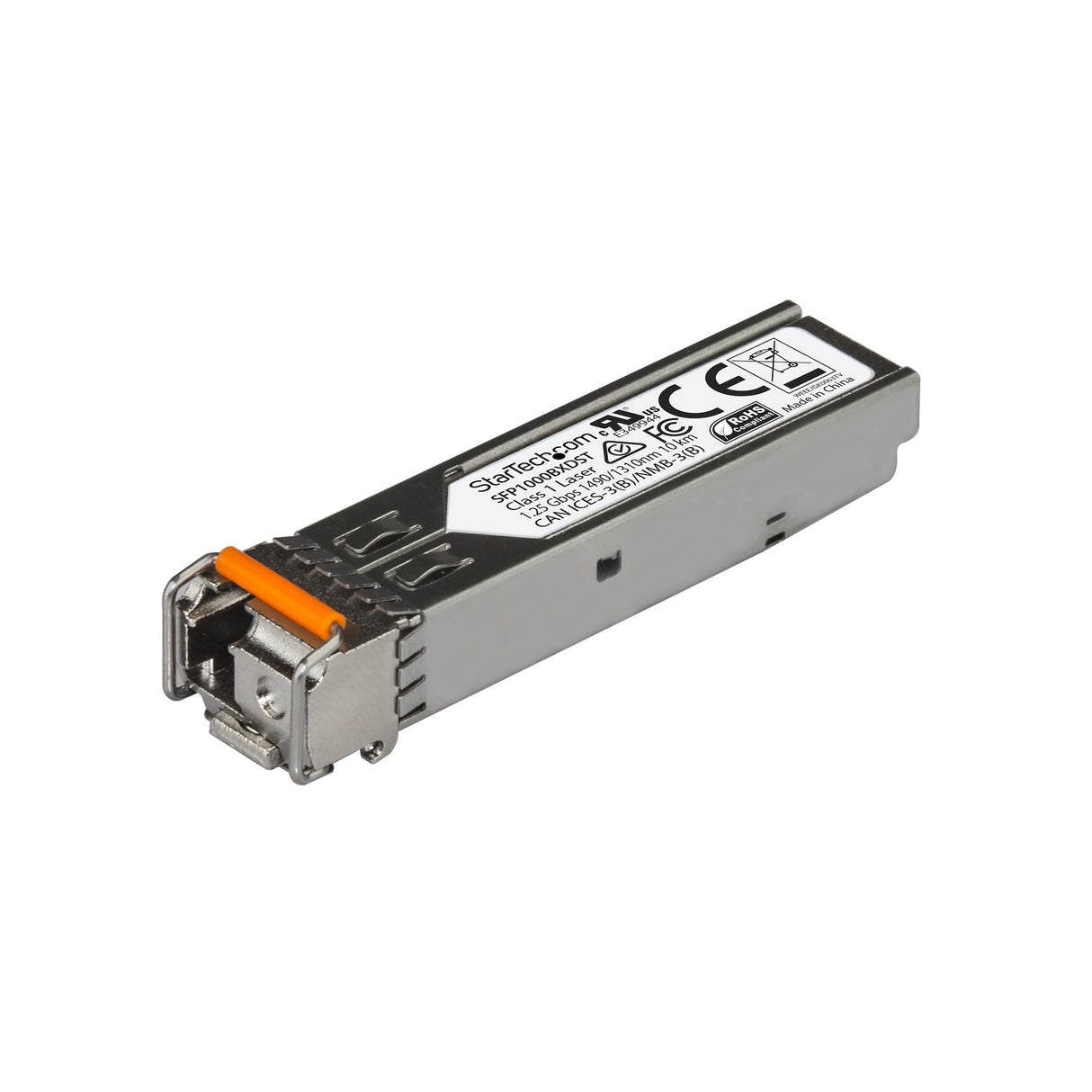 STARTECH MSA Uncoded SFP Module - 1000BASE-BX - 1 Gigabit Ethernet BiDi Fiber Single Strand SFP Transceiver - LC 10km - MSA Compliant (SFP1000BXDST) (SFP1000BXDST)