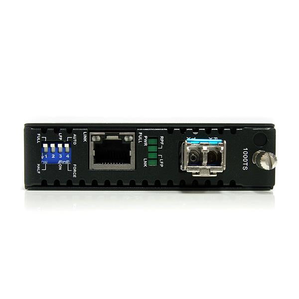 STARTECH Multimode (MM) LC Fiber Media Converter for 1Gbe Network - 550m Range - Gigabit Ethernet - 850nm - with SFP Transceiver (ET91000LC2) (ET91000LC2)
