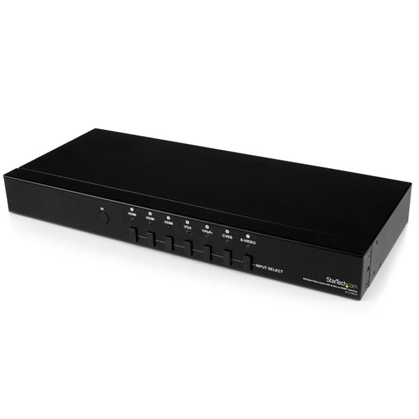 STARTECH Multiple Video Input with Audio to HDMI Scaler Switcher - HDMI | VGA | Component - HDMI Converter Switch (VS721MULTI)