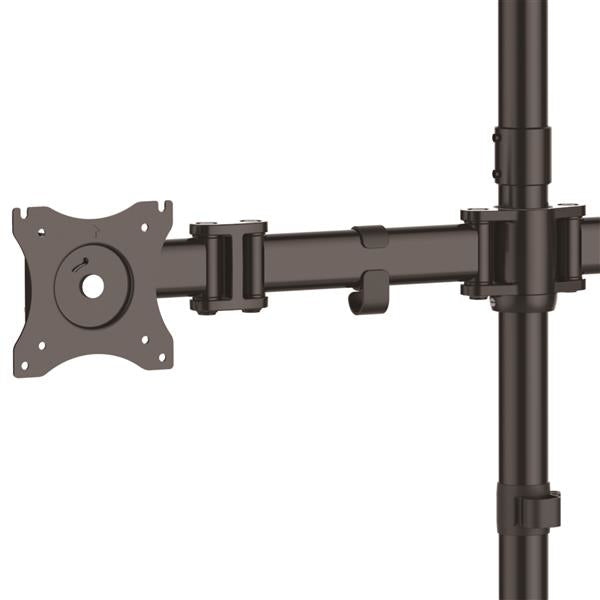 STARTECH Quad Monitor Stand - Crossbar - Steel - Monitors up to 27”- Vesa Monitor - Computer Monitor Stand - Monitor Arm (ARMBARQUAD)
