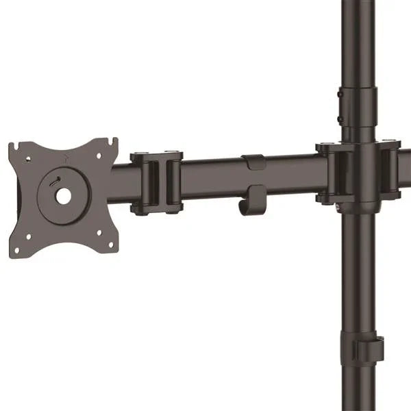 STARTECH Quad Monitor Stand - Crossbar - Steel - Monitors up to 27”- Vesa Monitor - Computer Monitor Stand - Monitor Arm (ARMBARQUAD)