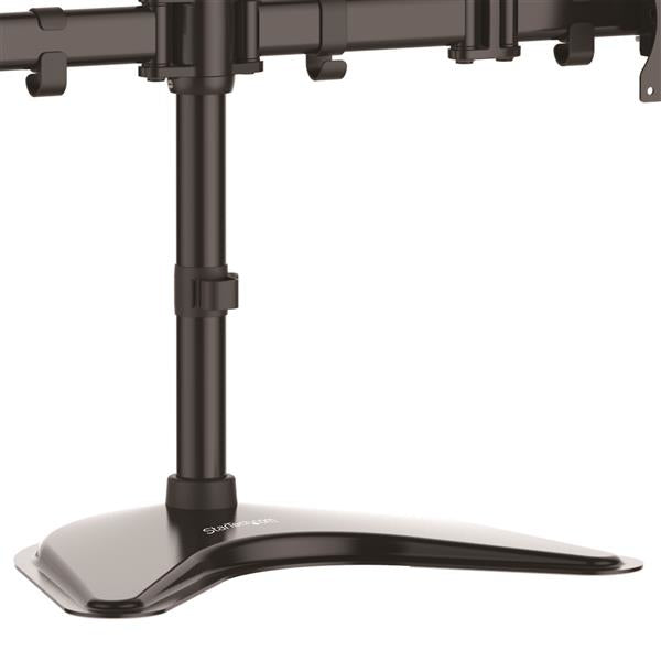 STARTECH Quad Monitor Stand - Crossbar - Steel - Monitors up to 27”- Vesa Monitor - Computer Monitor Stand - Monitor Arm (ARMBARQUAD)